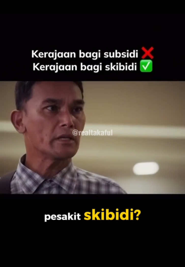 Kerajaan bagi skibidi-bidi 🤣🤣🤣 Guys, kerja awareness ni masih jauh lagi. Jom kita 👏🏻 #hospital #takafulawareness #medicalprotection #sakitkritikal #realtakaful 