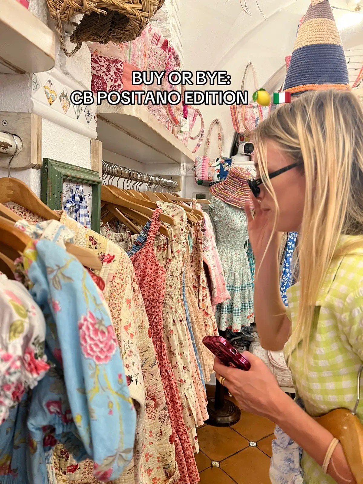 plsss don’t tell me I picked wrong or ill never recover - it was impossible to pick just one!! 🥲#cbpositano #positano #amalficoast #sorrento #positanoshopping 