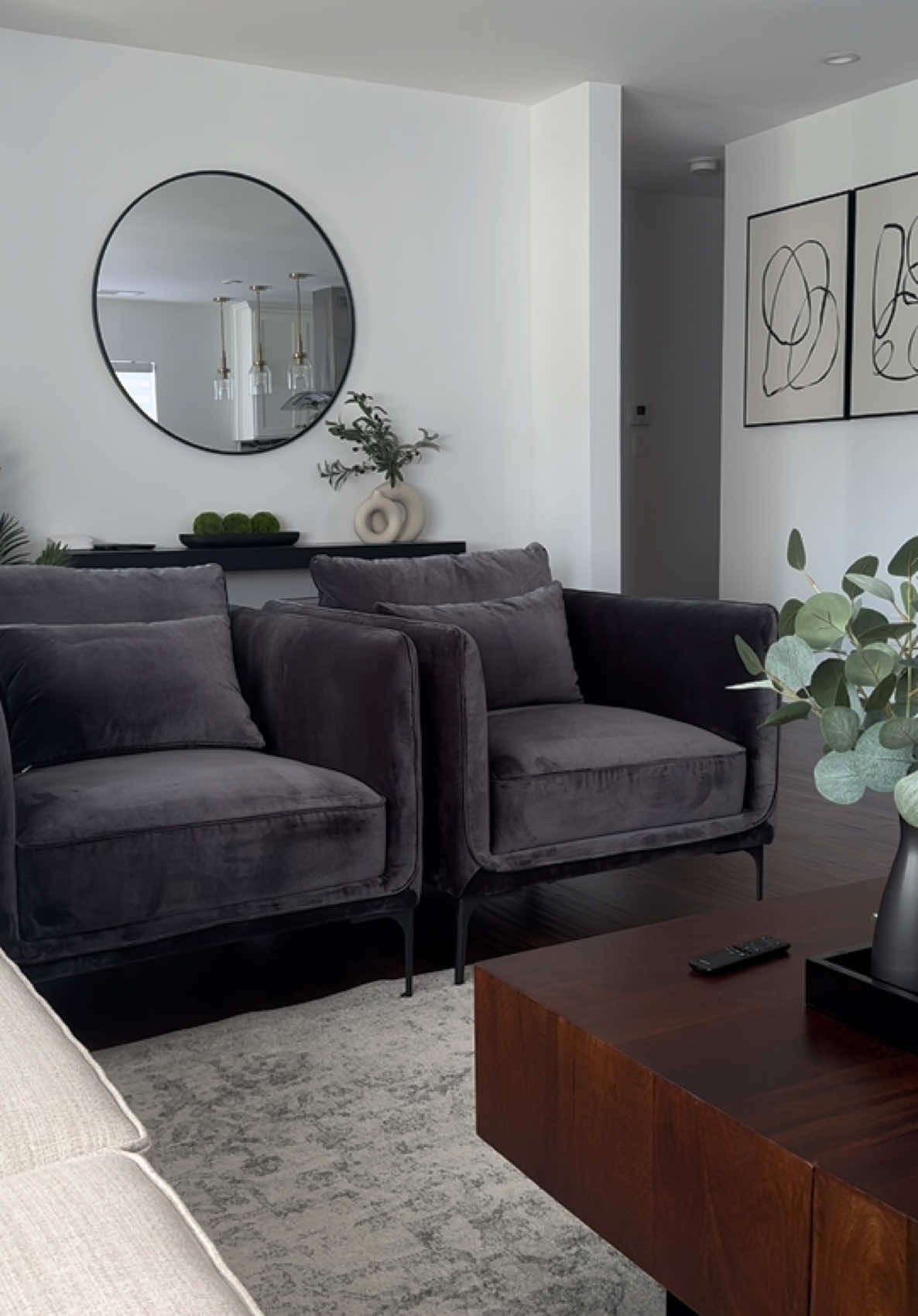 My new arm chairs from @Wayfair!! #armchair #accentchair #loungechair #livingroom #smallhouse #openspace #interiordesign #fyp 