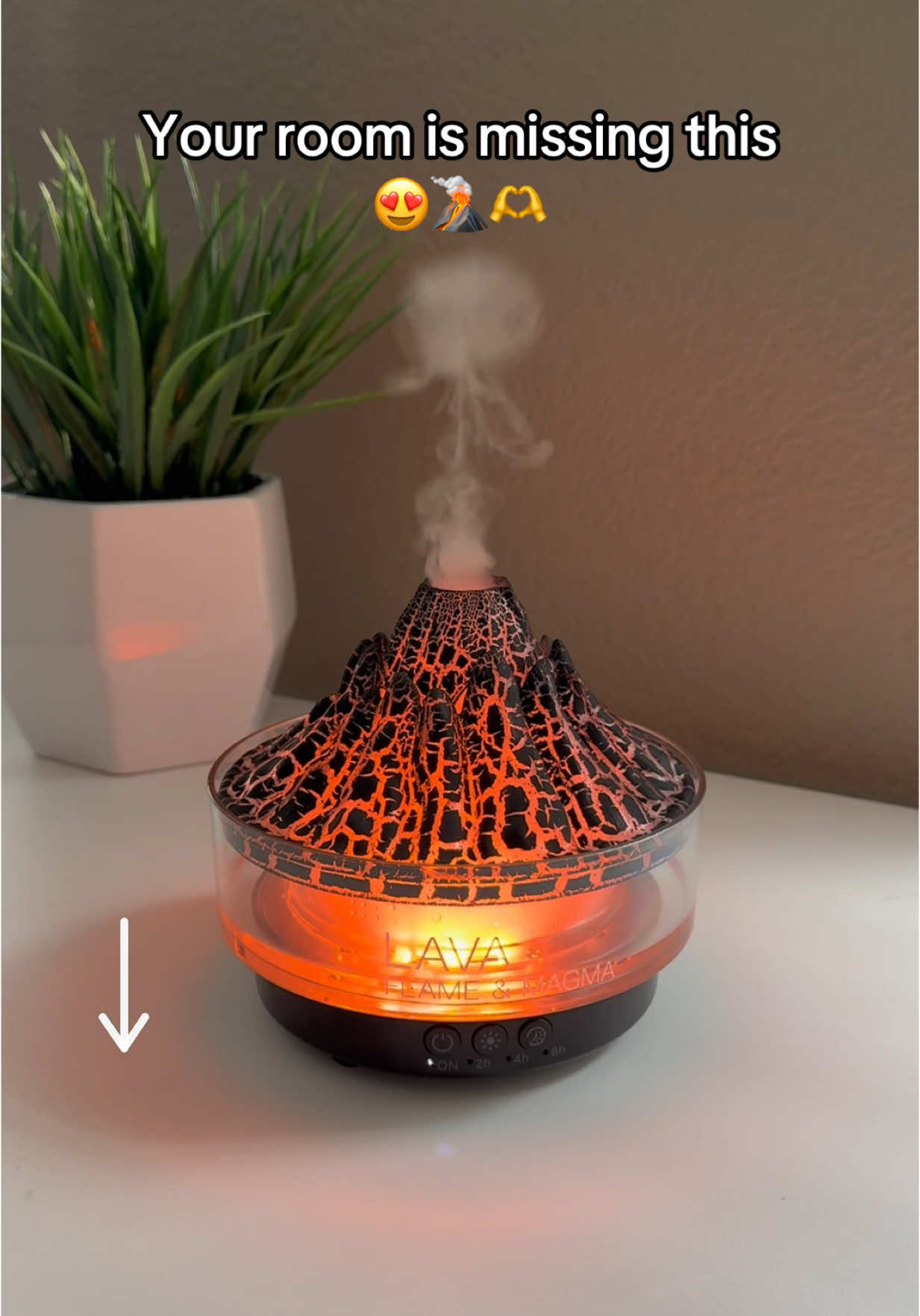Every room need this volcano lava diffuser 🥰 #lavahumidifier #diffuser #humidifier #volcanohumidifier #tiktokshopspringsale #tiktokmademebuyit #roomdecor 