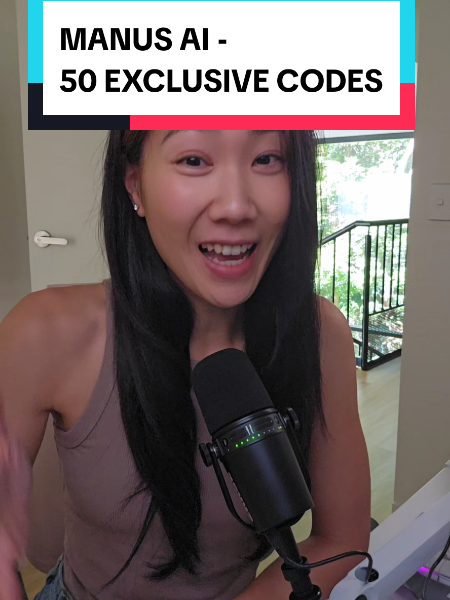 Manus AI gave me 50 EXCLUSIVE access codes that I'll be giving out to my newsletter subscribers!  #manusai #manus #ai #aiagent #artificialintelligence #futureailab #brandnat #nataliechoprasert #aitools