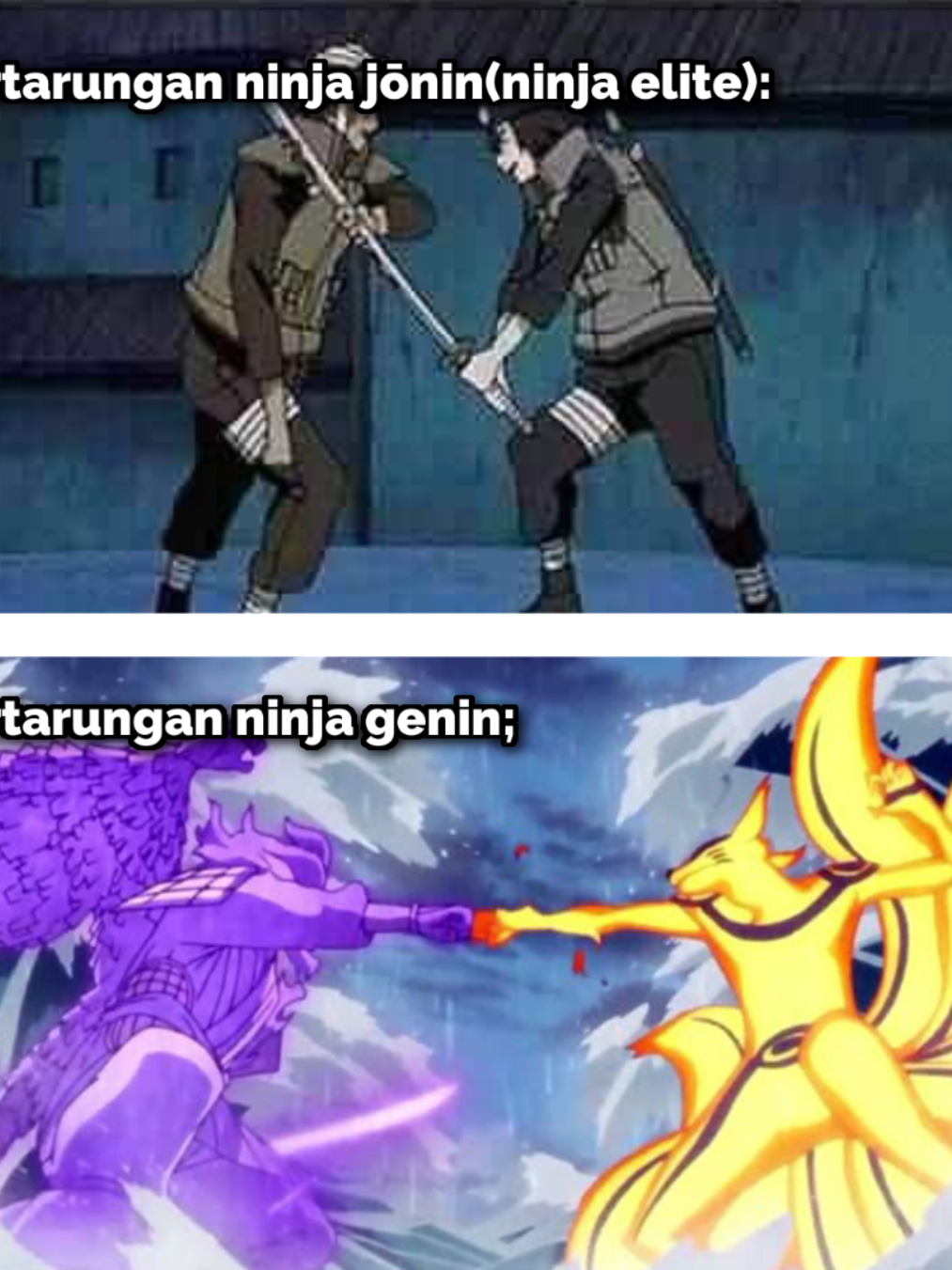 sebuah perbedaan antara genin dan jonin, genin sekelas dewa🤭 #anime #animeedit #narutoshippuden #naruto #sasuke #fyp #marganca #margakagenou 