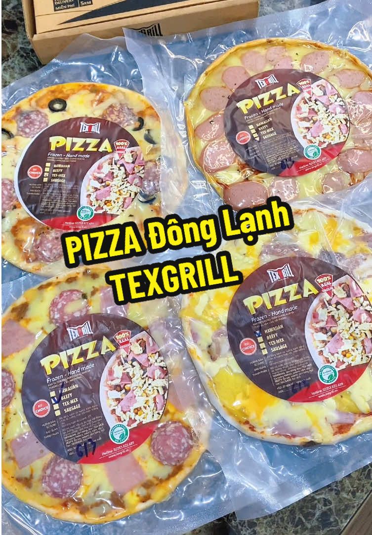 Ăn pizza đông lạnh Texgrill mà chất lượng như pizza tươi vậy á #pizza #pizzadonglanh #texgrill #fyp #ancungtiktok #anngonnaugon 