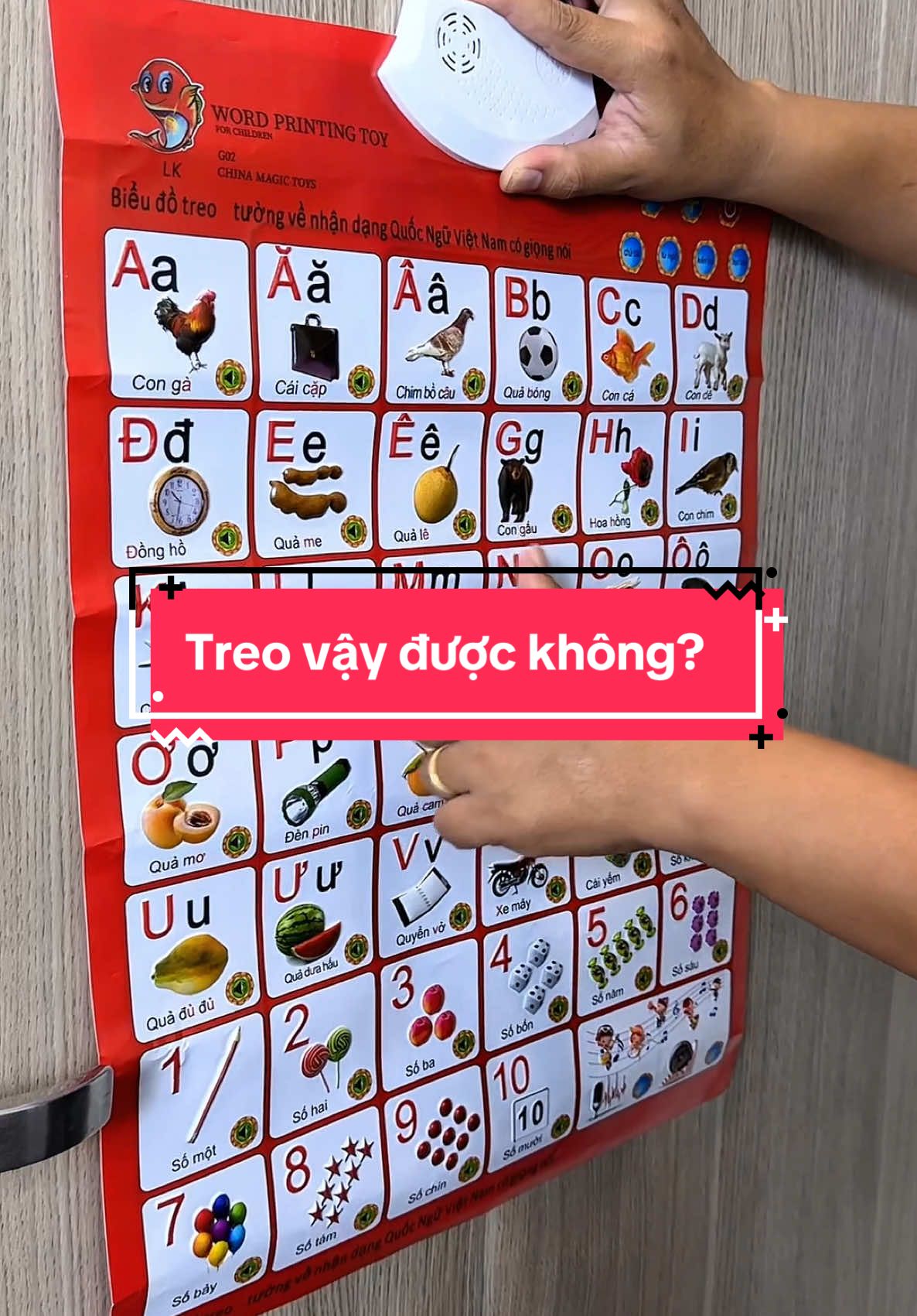 Treo ở cửa được không? #bangchucaidientu #bangchucai #hoctap #TikTokShop #xuhuong 