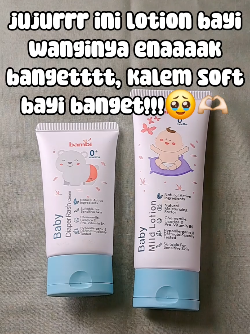 guyssss aku bener bener ketinggalan, kemana aja baru tau kalo bambi ini wangi bangeeet🥹✨️ @bambibaby.id  #lotionanak #lotionbayi #skincareanak #skincarebayi #perlengkapanbayi 