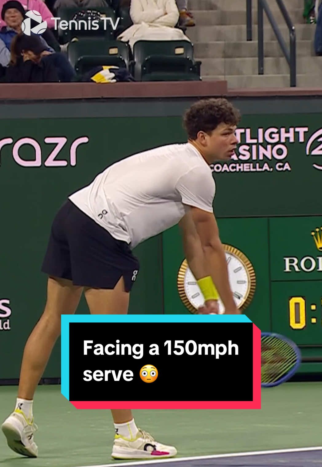 Few players can hit a serve that hard - fewer can return them 😮‍💨 #tennis #tennistv #atptour #shelton 