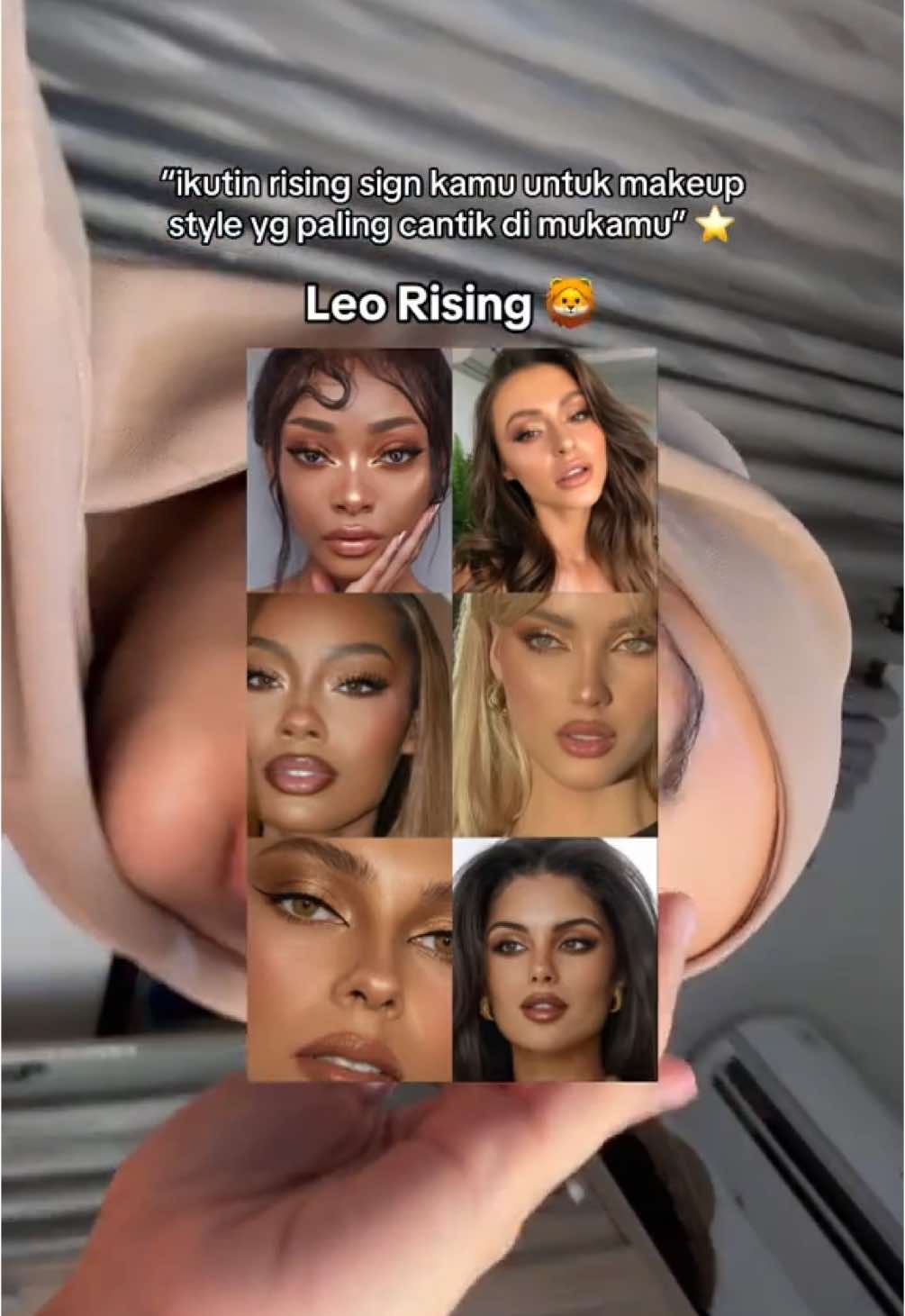 LUCU?! 🤎💛🦁 coba deh cari rising sign kalian, ini beda dari star sign, harus based on tempat lahir, tanggal, dan jam kelahiran😭🤏🏻 (ga percaya ginian tp for fun makeup theme aja) #risingsignmakeup #risingsign #trending #makeuptransformation #fyp