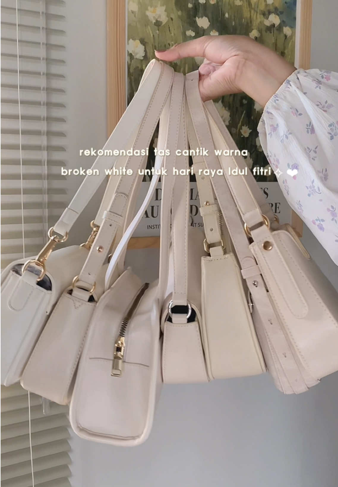 white bag collection for raya ᯓᡣ𐭩  #taswanita #taslebaran #slingbag #shoulderbag #tascewek 