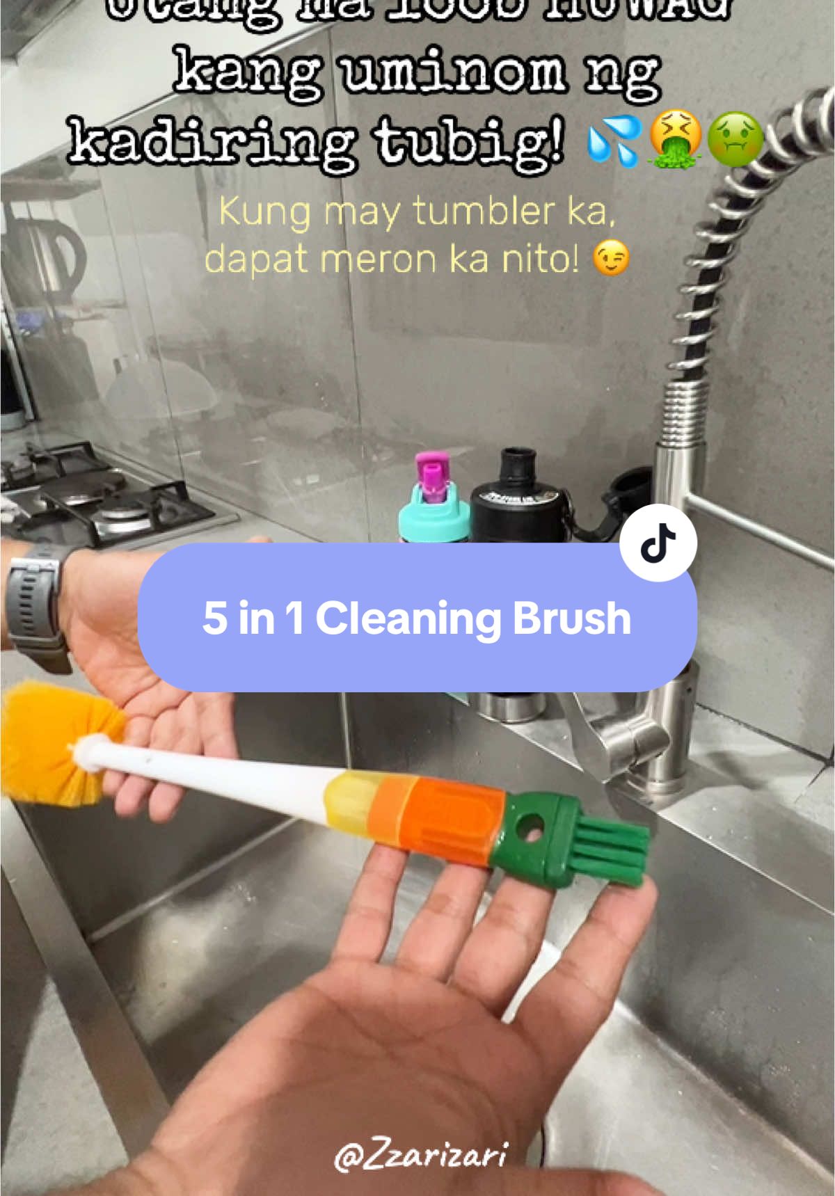 Kung may tumbler ka, kailangan mo nito 😉 5in1 Cleaning Brush 5in1 Multifunctional Cleaning Brush #tumbler #watertumbler #tumblercleaner #tumblerbrush #bottlecleaner #bottlebrush #babybottle 