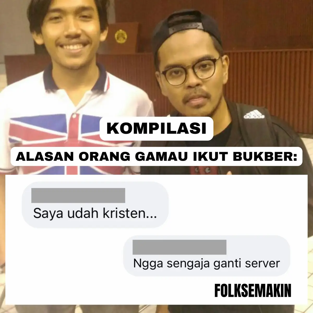 Kalo kamu diajak bukber, mau dateng atau engga? Kalo engga, kenapa? #Folksemakin 