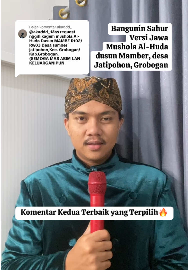 Membalas @akaddd_ terimakasih kamu aku pilih sebagai komentar terbaik yang mendapatkan VT gratis bangunin sahur versi jawa🔥