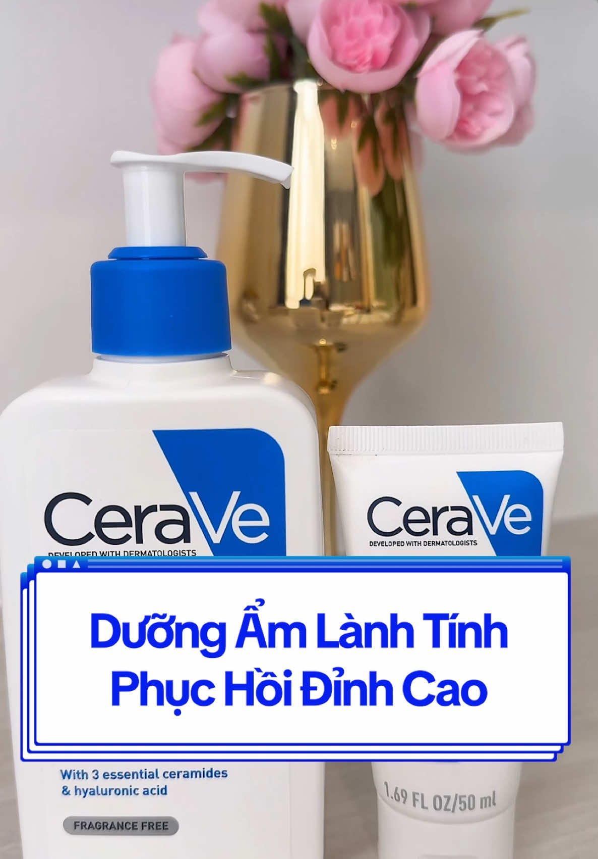 Da căng mướt khi bạn luôn cấp ẩm đủ cho da. Nhớ dùng CeraVe có Ceramide thường xuyên nhé. #CeraVe #CeraVeVietNam #ThamSau10Lop #DaKhoeDiem10 