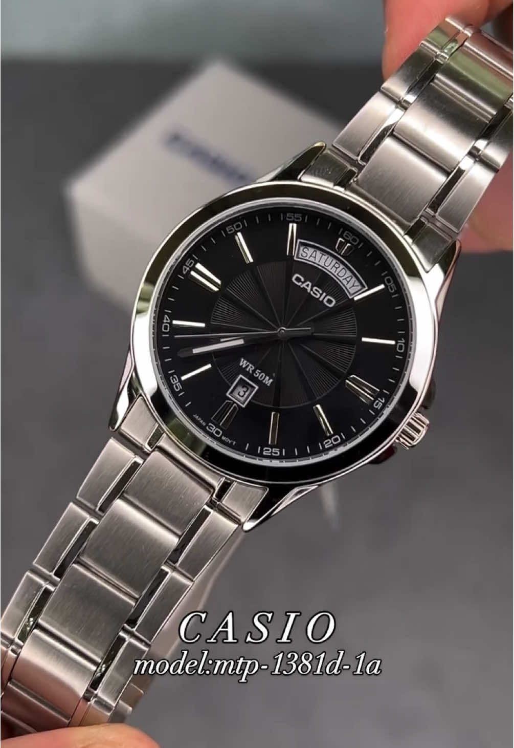 Day date đơn giản thanh lịch , sz39mm dễ lên tay #casio #fyp #xuhuong #mtp1381d #sownwatch #donghocasio #donghonam 