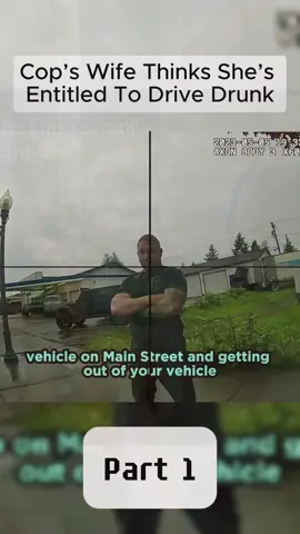 Cop’s wife thinks she’s entitled to drive drunk #foryou #tiktok #police #policeofficer #cops 