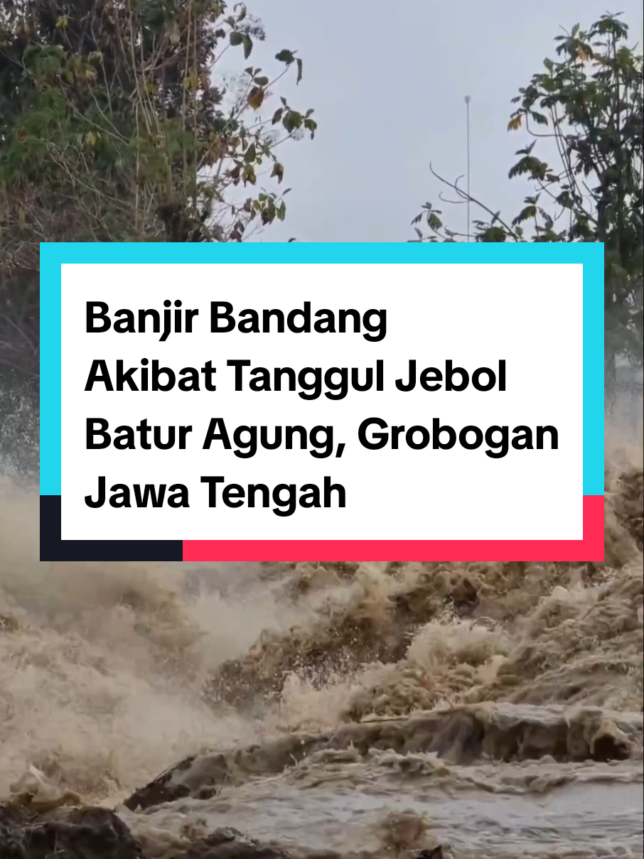 Banjir Bandang Akibat Tanggul Jebol (09 Maret 2025). Banjir Terjadi Akibat Tanggul yang berada di desa Batur Agung Grobogan Jebol yang juga di karenakan Air Sungai Tuntang Meluap. Musibah hari ini Minggu 09 Maret 2025 #bencanaalam #banjirbandang #banjir #tangguljebol #baturagung #grobogan #jawatengah #disaster #flood #beritaviral #beritatiktok #beritahariini #beritaterkini #breaking 