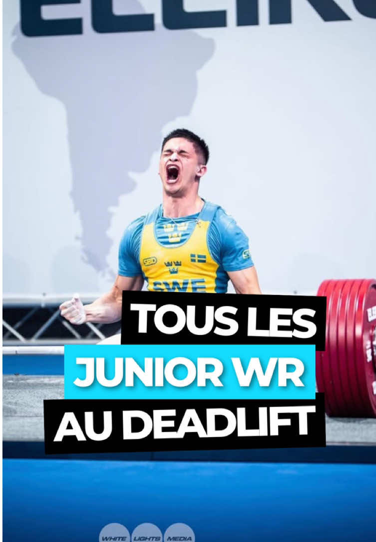 🌎🥇 𝐋𝐞𝐬 𝐫𝐞𝐜𝐨𝐫𝐝𝐬 𝐝𝐮 𝐦𝐨𝐧𝐝𝐞 𝐚𝐮 𝐃𝐞𝐚𝐝𝐥𝐢𝐟𝐭 dans chaque catégorie Junior ! #gym #powerlifting #squat #forceathletique #ipfpowerlifting #ipf