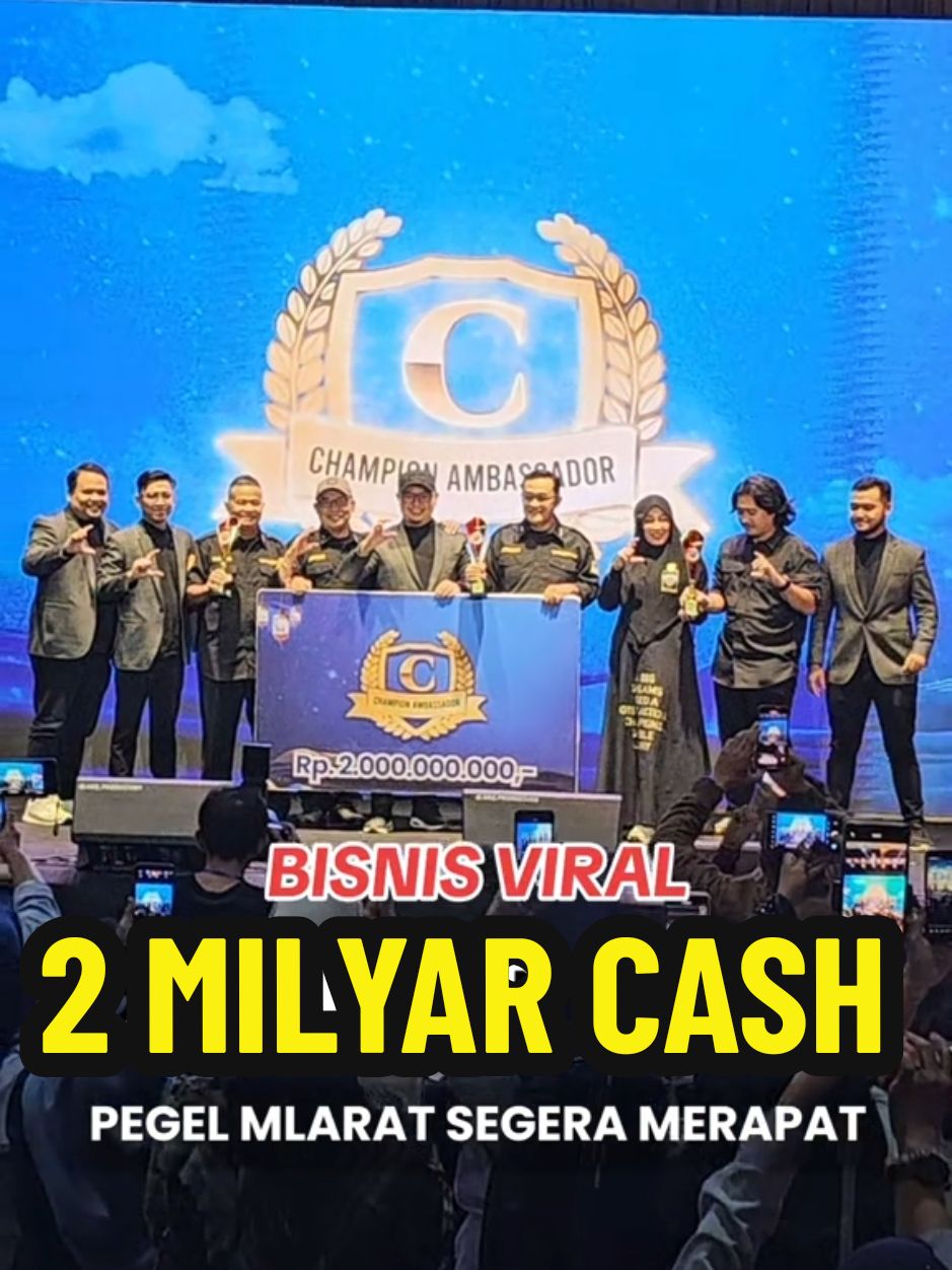 CASH 2 MILYAR 🤗 #bisnisviral #fyp #viral #pegelmlaratsegeramerapat #pegelmlarat #viralvideo #sukses #suksesmuda #suksesbutuhproses #2025 #fypage #champion #cash #champions #ambassador 