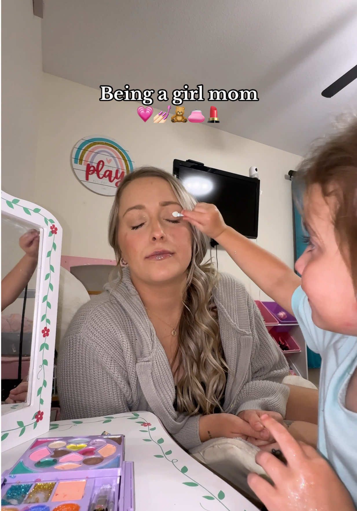 💗 #girlmom #makeup #momanddaughter #fyp