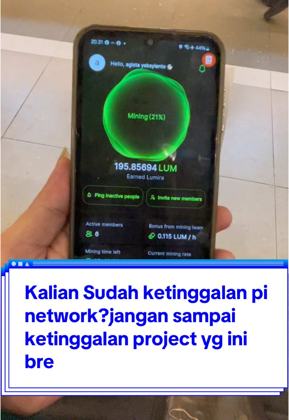 Kalian Ketinggalan pi metwork?jangan sampai ketinggalan project yg ini bre #pinetwork #pioneer #miningcrypto #mining #crypto #xrparmy #bitcoin #lumiracoin #miranetwork 