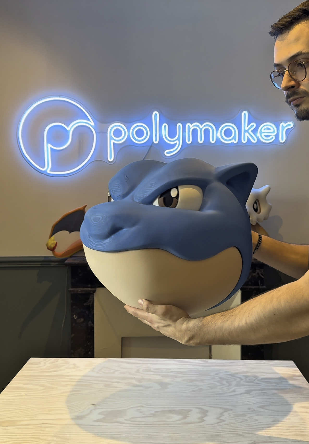 On est d’accord ce Tortank (Blastoise) est beaucoup trop petit … On passe à la taille supérieur grâce à la @Elegoo 3D Official e Storm Giga !! Ce nouveau Tortank va faire seulement 1m30 de haut 😱😱 Il est biensur entièrement imprimé en Panchroma de @Polymaker Figurines  La suite arrive bientôt !!