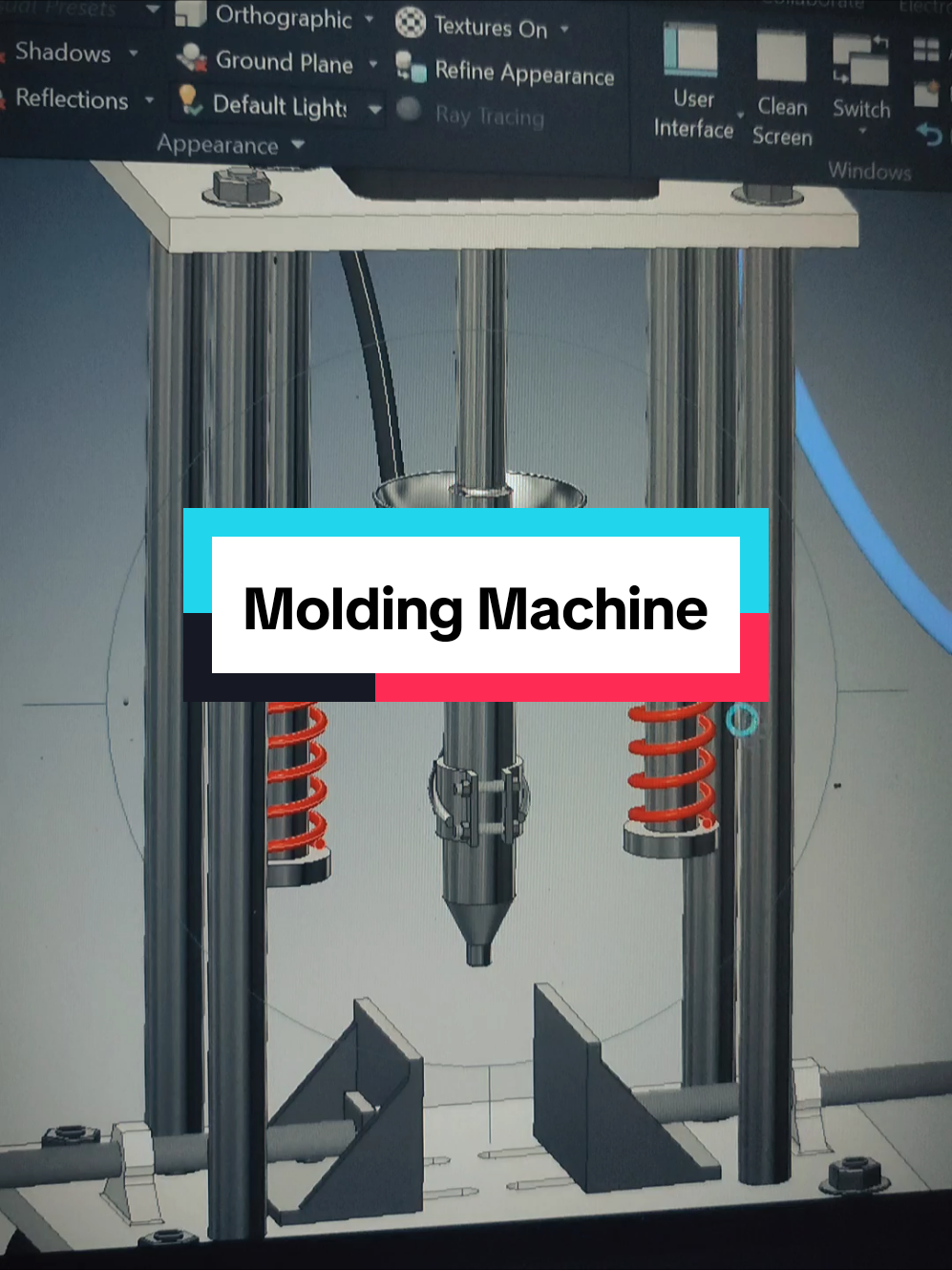 Molding Machine ✌ terimakasih yang sudah pakai jasa kami 🙏🙏 Jasa Desain Inventor | Solidworks | AutoCAD  #desainteknik #jasadesain #autodeskinventor #teknikmesin #engineering #cadgarage 