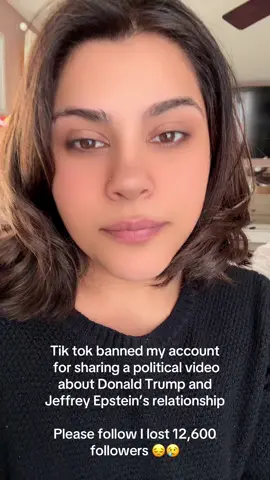Tik tok banned my account for sharing a video that explained Donald Trump and Jeffrey Epstein’s relationship. I don’t think there’s freedom of speech anymore on this platform. #trump #wow #banned #suspended #why #help #mom #notok 