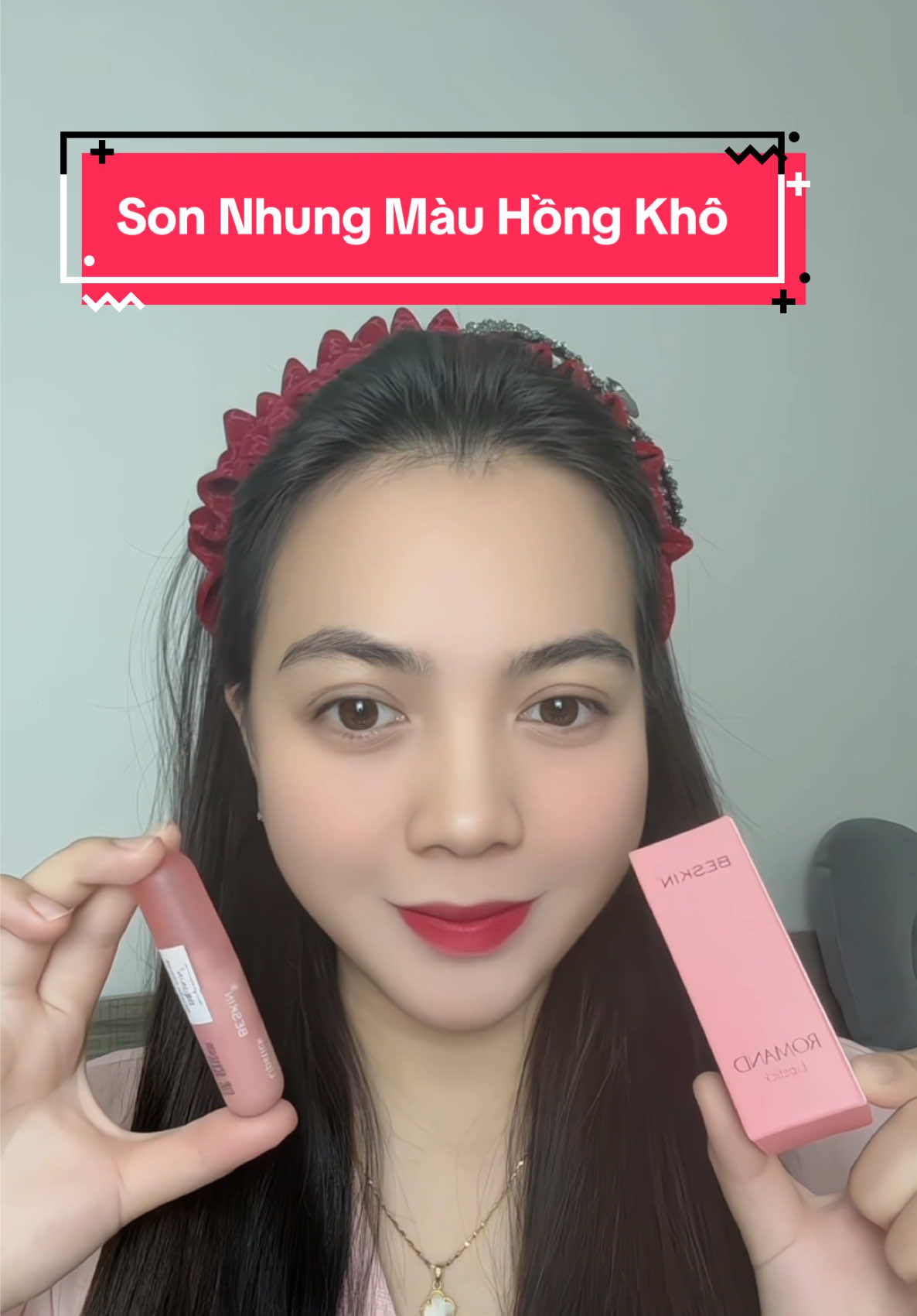 Màu hồng khô xinh xỉu luôn nè #sonnhung #sonnhungbeskin #beskin #beskinvietnam 