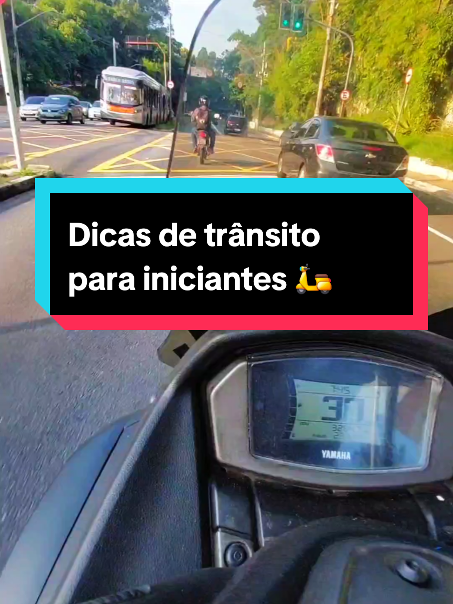 Dicas de trânsito para iniciantes 🛵 . . . . . . #dicasdemotos #dicasdetransito #moto #venceromedo #iniciante #motociclistainiciante #jumotoca #vaiprofy 