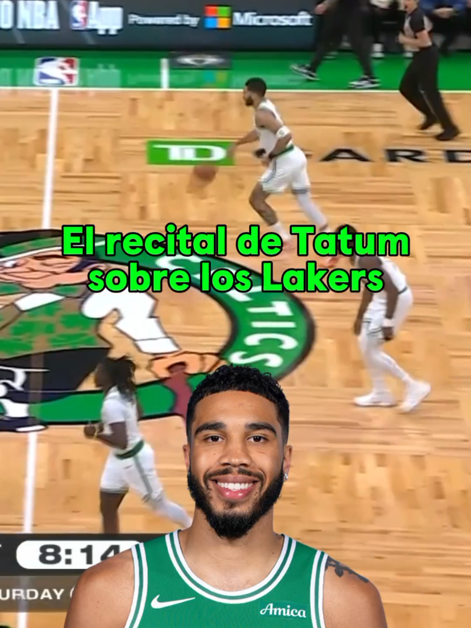 ¿Doncic y LeBron? NO. 🍀 Recital de Tatum en la victoria de los Celtics; 📌40 puntos (seis triples) 📌12 rebotes 📌8 asistencias #dormiresdecobardes #NBA #celtics #lakers #tatum #jaysontatum #showtime #baloncesto #deportesentiktok 