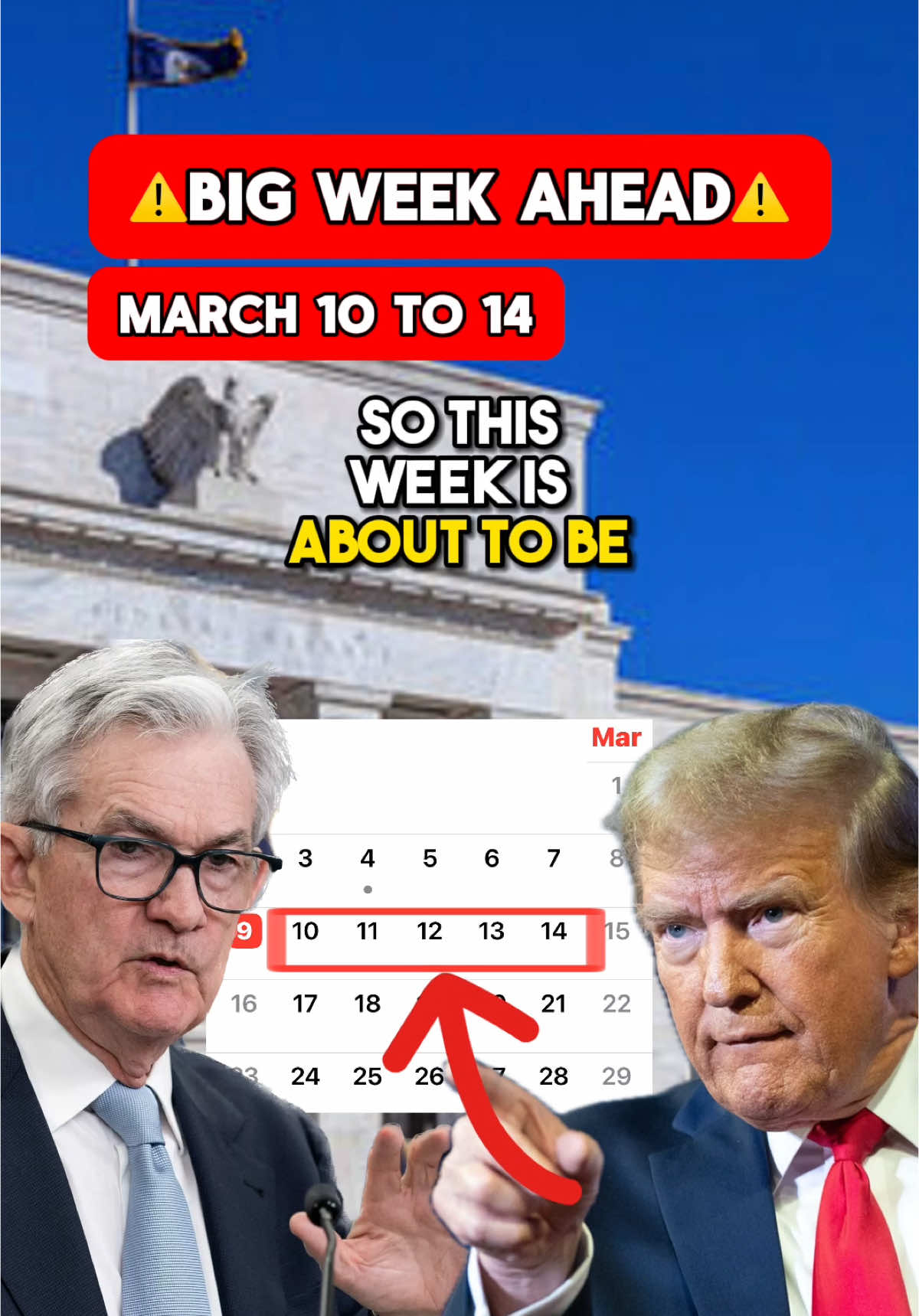 This week is about to be insane. Here’s 3 events you don’t want to miss.  First on Wednesday we have the CPI inflation report which is expected to go down for the first time in a few months.  Second we have some interesting companies reporting their earnings this week including Oracle and Adobe.  Finally, the tariffs on steel and aluminium goes live on Wednesday so we could see some escalation in the trade war. 