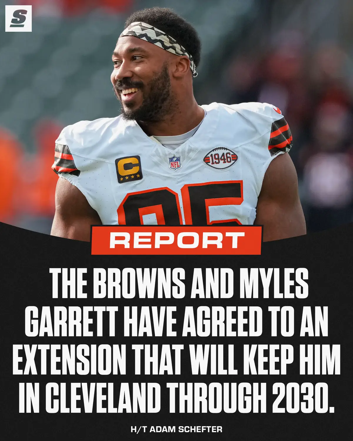 BREAKING: MYLES GARRETT IS STAYING IN CLEVELAND! His new deal pays him $40M per year, making him the highest paid non-QB EVER!!! 🚨