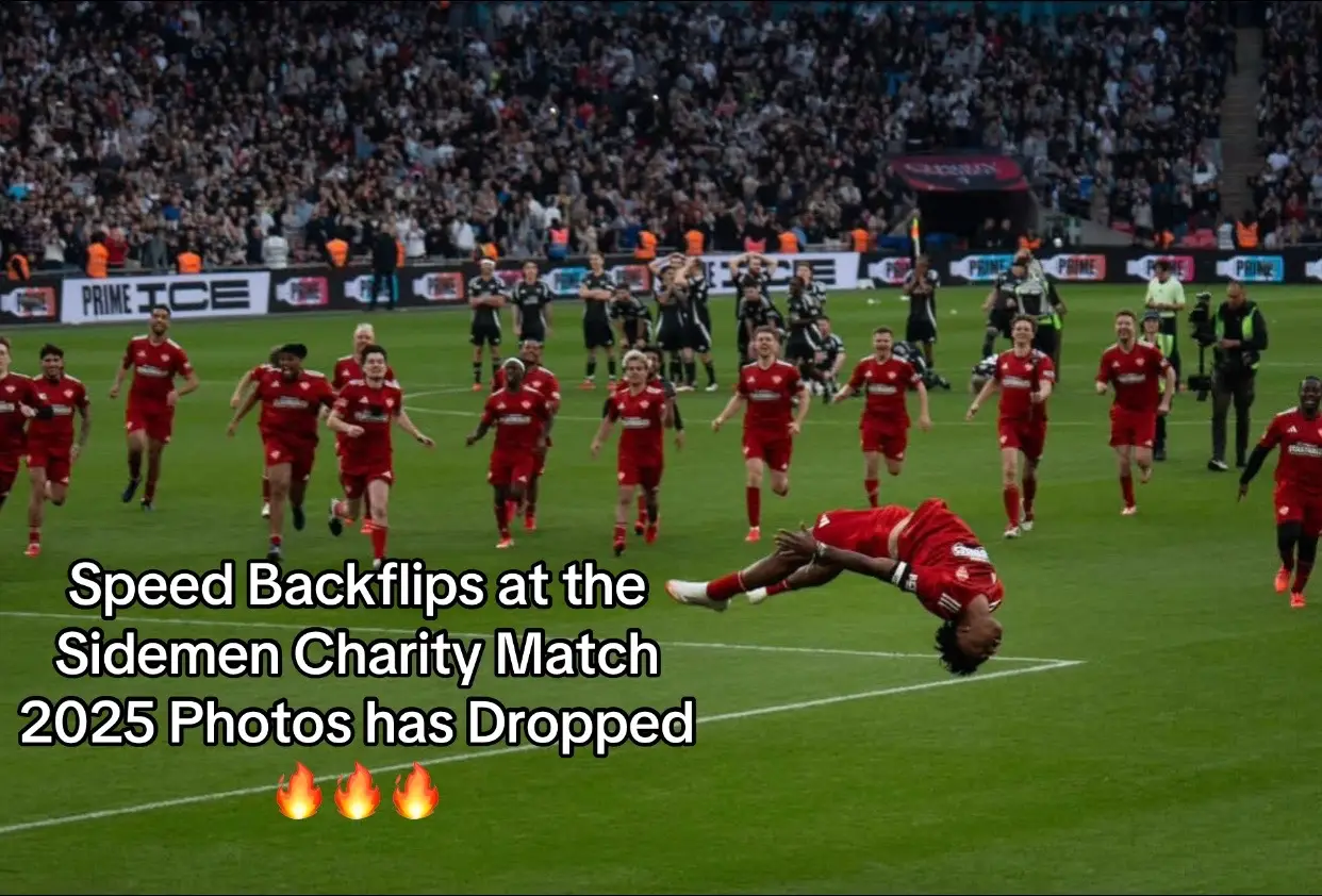 Wow#fyp #viralvideo #trending #ishowspeed #sidmencharitymatch #football #celebration #🔥🔥🔥 #tuff #w #aura #wow #photoshoot #backflip #typeshi #lit #hype #streamer #youtubestreamer #ishowspeedbackflip #ayee #goodvibes #goodvibesonly #staypositive #stayblessed #godisgood #goddid @IShowSpeed @Sidemen 