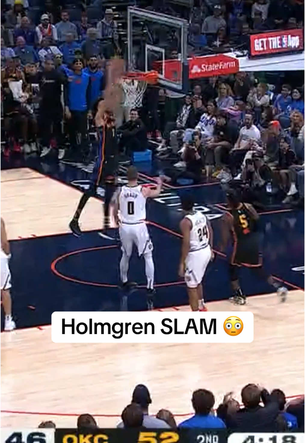 #chetholmgren #okc #dunk #NBA 