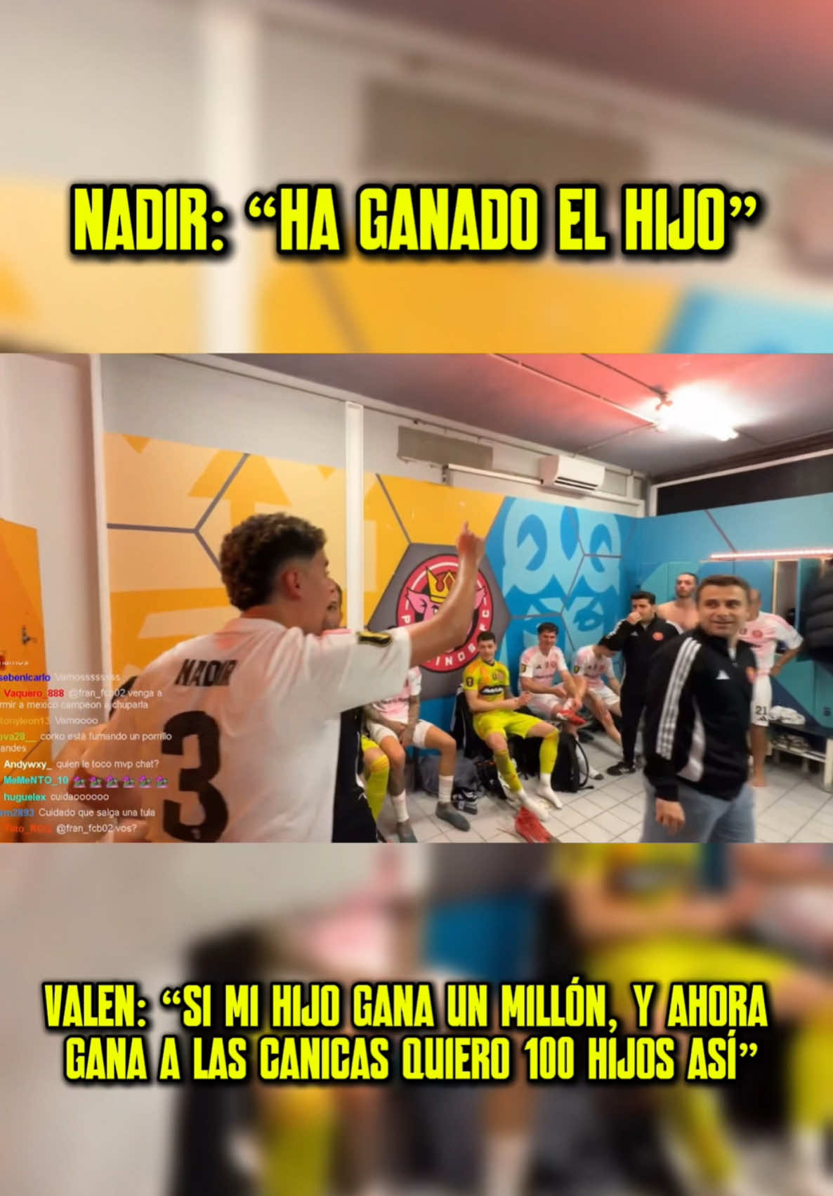 NADIE FESTEJA LA VICTORIA A ANIQUILADORES Y DICE QUE HA GANADO EL HIJO, MIENTRAS QUE EL ENTRENADOR DICE “SI MI HIJO GANA UN MILLÓN Y AHORA GANA A LAS CANICAS QUIERO 100 HIJOS ASÍ” @Ibai @JuanSGuarnizo @GUANYAR @Porcinos FC @Aniquiladores FC @Kings League Spain @Kings League Santander #juansguarnizo #ibai #guanyar #nadir #porcinosfc #aniquiladoresfc #kingsleague #kingsleagueamericas #fyp #parati #longervideos 