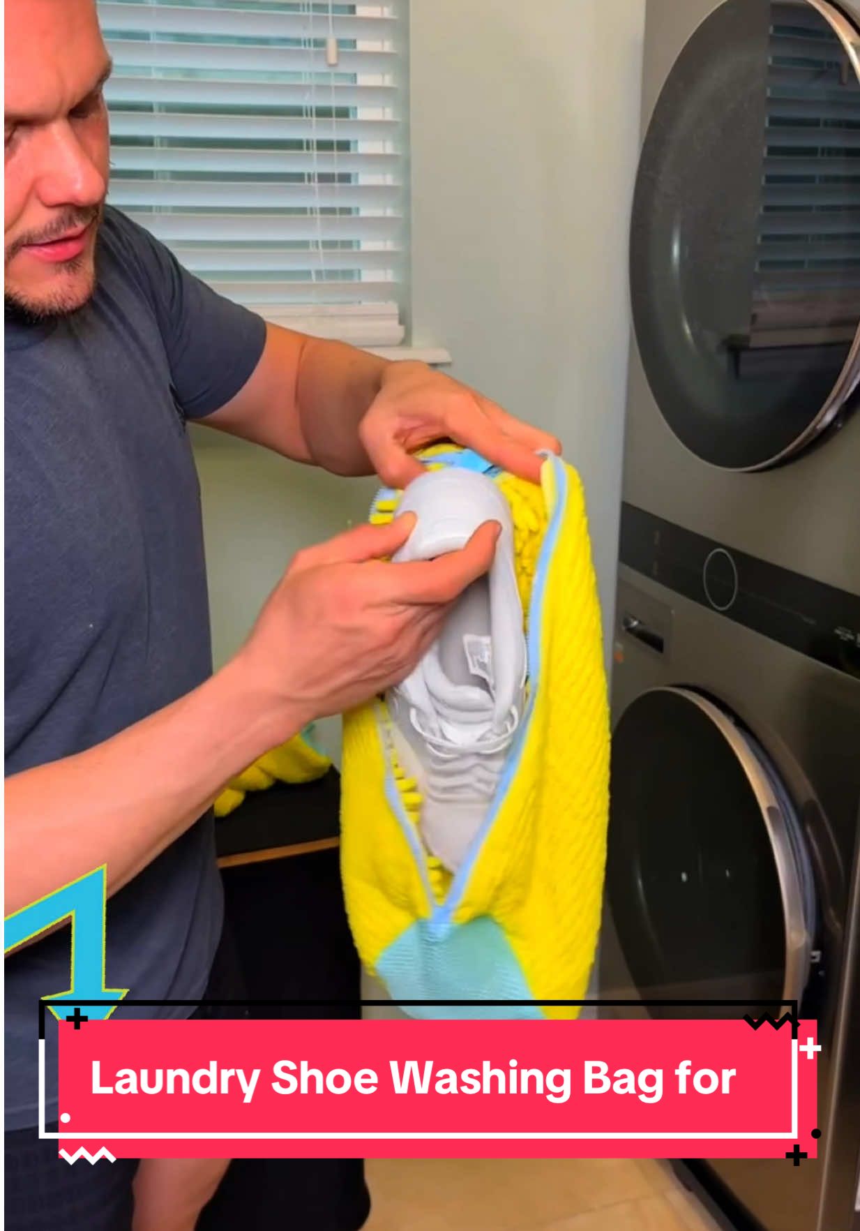Keep your shoes fresh. 👟 This bag is a must-have for shoe care. #ShoeCleaning #Laundry #hometips 