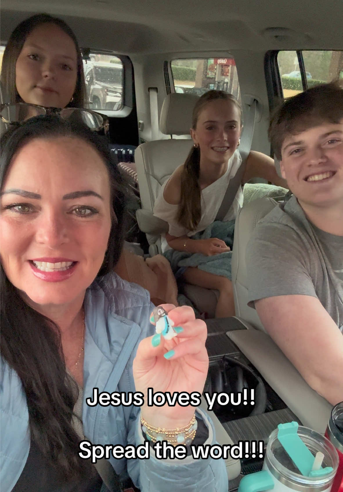 Jesus loves you. What an easy way to spread His love and reach others. #jesuslovesyou #jesuschrist #jesustiktok #jesusfigures #minijesus 