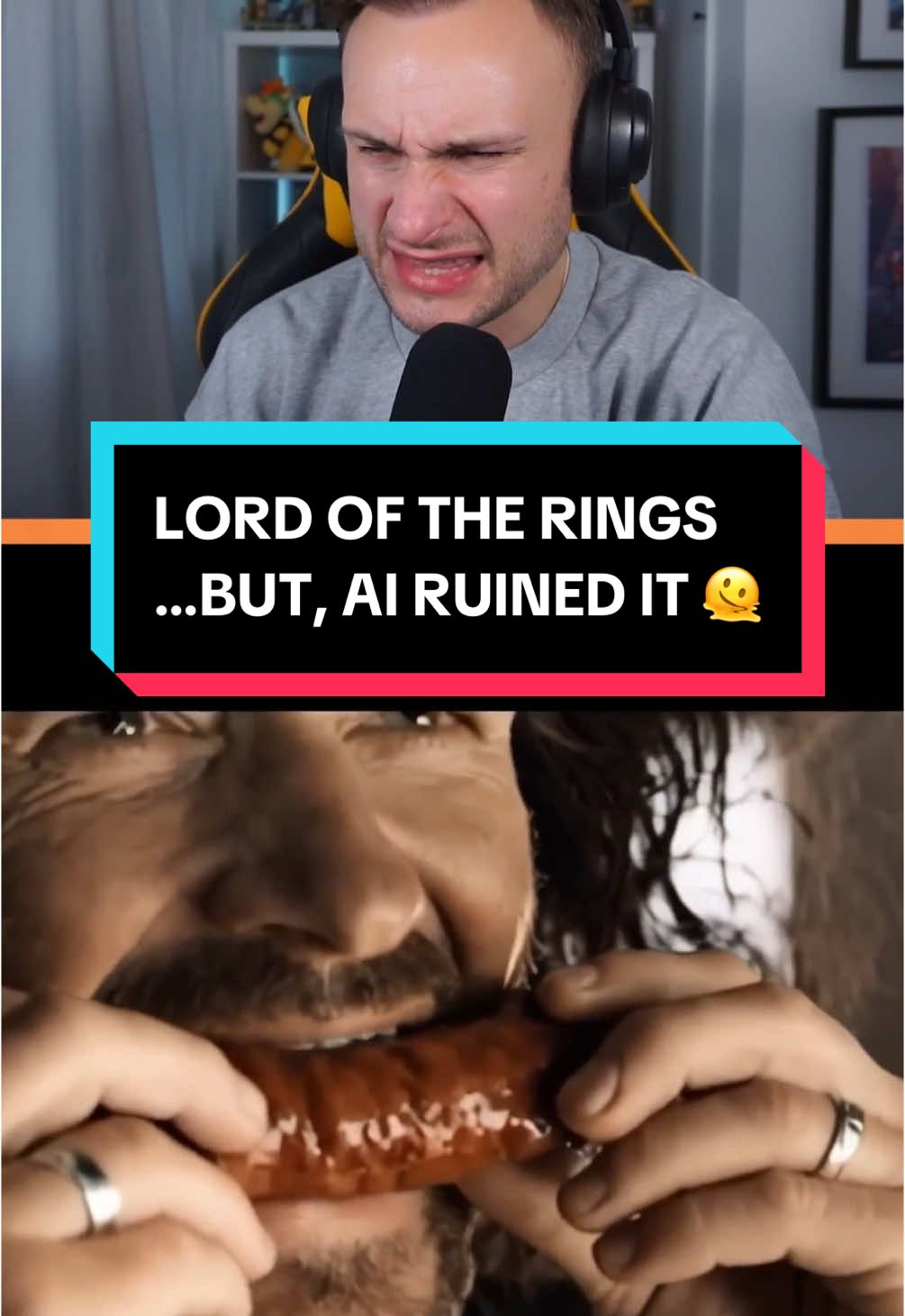 LORD OF THE RINGS…but, AI ruined it.  Another classic 🤣  #lordoftherings #lotr #ai #funny #reaction #frodo #meme #ring #gandalf #trilogy  CREATOR: @halfbrotherCronenberg