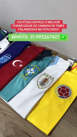 Temos mais de 2000 Camisas de Times Tailandesas no nosso Estoque! Venha conhecer o nosso preço de Atacado! 🔥👏 #camisasdetime #camisadetime #atacado 