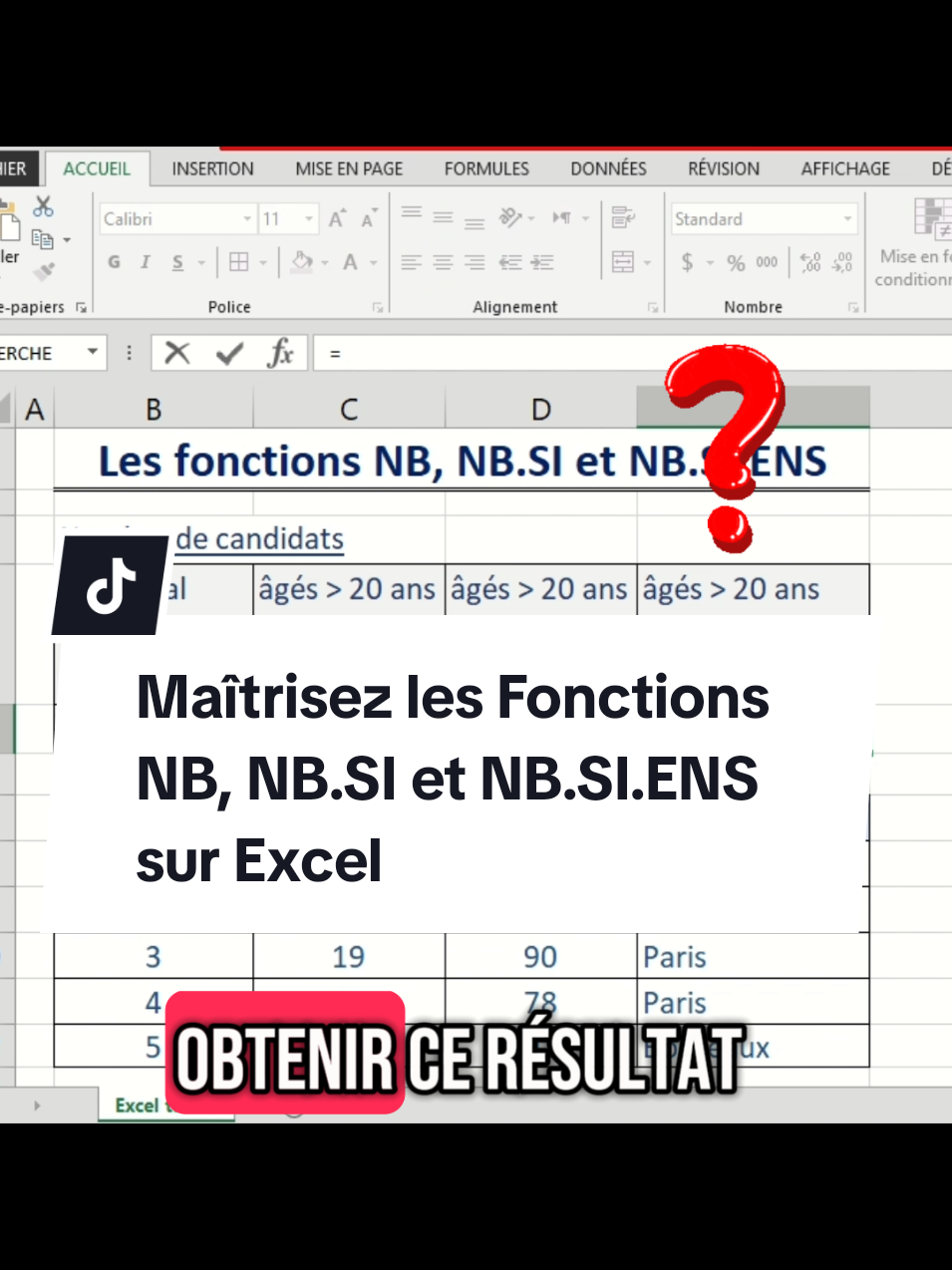 Dans cette petite formation, apprenez à utiliser les fonctions NB, NB.SI et NB.SI.ENS sur Excel seulement en 2 minutes, c'est fonctions sont idéales pour les débutants, ces fonctions vous permettent de compter facilement des éléments dans vos tableaux et de gérer vos données de manière efficace. Suivez cette étape par étape pour maîtriser ces outils indispensables et simplifier vos analyses de données sur Excel. #excel #exceltips #exceltricks #professional #CapCut 