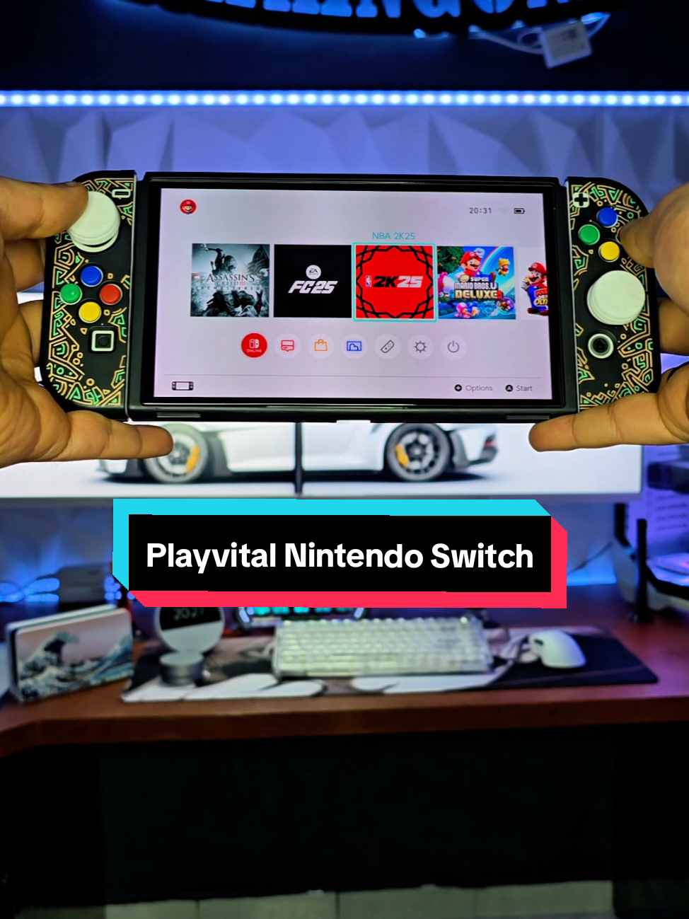 Nintendo switch with Playvital Accessories 🔥 #viral #fyp #foryoy #foryoupage #achkingone #nintendo #switch #nintendoswitch #oled #playvital #accessories #gaming #gamer #mario #supermario #game #games #egypt #uae #ksa #uk #usa #tunisia #tiktok #global #pourtoi #reels #Playvitalgaming  @playvitalgaming 