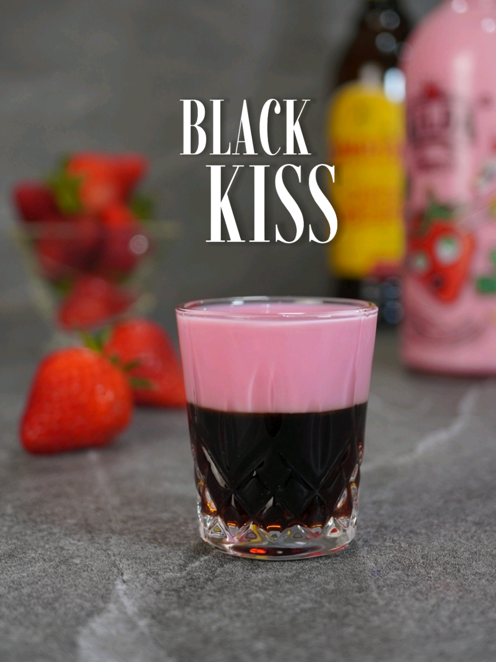 Black Kiss Shot 30 ml Kahlúa Coffee Liqueur 30 ml Tequila Rose Strawberry Cream Dare with this shot and enjoy its delicious flavours 🔥 An unusual combination of coffee liqueur and strawberry tequila cream perfect for your after dinner and to surprise your guests🥂 Cheers y'all!! #cocktails #drinks #shot #coffee #drinkstok #tiktokdrinks #drinkrecipe #liqueur #tequilarose  #strawberry #creamy #Recipe #tragos #kahlua #delicious #bartender #cheers #enjoy 