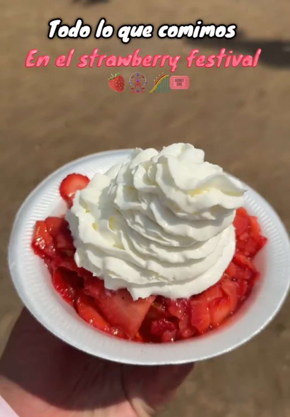 Todo lo que comimos en el Strawberry Festival.🍓🎢🎡🎟️ #strawberryfestival #thingstodoinflorida #jenniferruidiaz #boricua #latinacontentcreator 