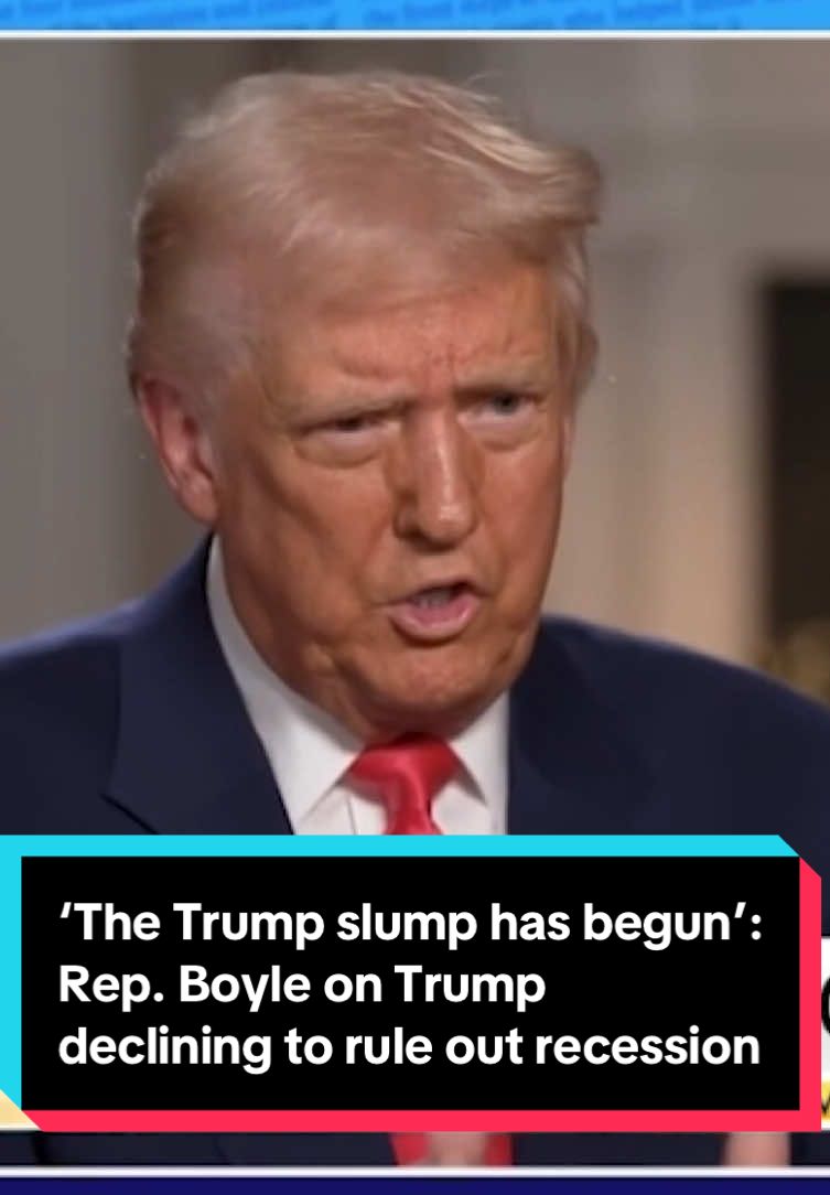 During an interview on Fox News, President Trump was asked whether he expects a recession this year and he said, 