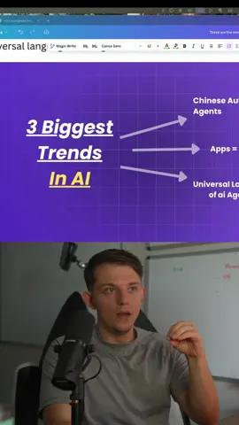 The three biggest trends in the world of AI:  Autonomous Agents (Manus) Apps Becoming Content (Vibe Coding) Universal language of AI Agents (MCP's)