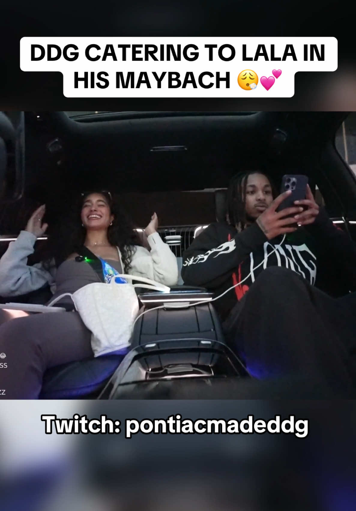 DDG CATERING TO LALA IN HIS MAYBACH 😮‍💨💕 #ddg #lalabaptise #fypシ゚viral🖤tiktok☆♡ #viral #trending #blowthisupforme #fypシ゚viral #fypppppppppppppppppppppp @DDG @Lala Baptiste✨ 