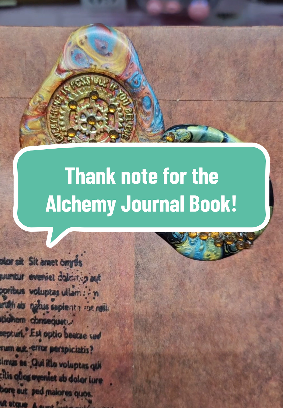 Thank you for the Alchemy Journal book!🫶🫶🫶 #waxseals #thanyou #diamondart #aesthetic #satisfying 