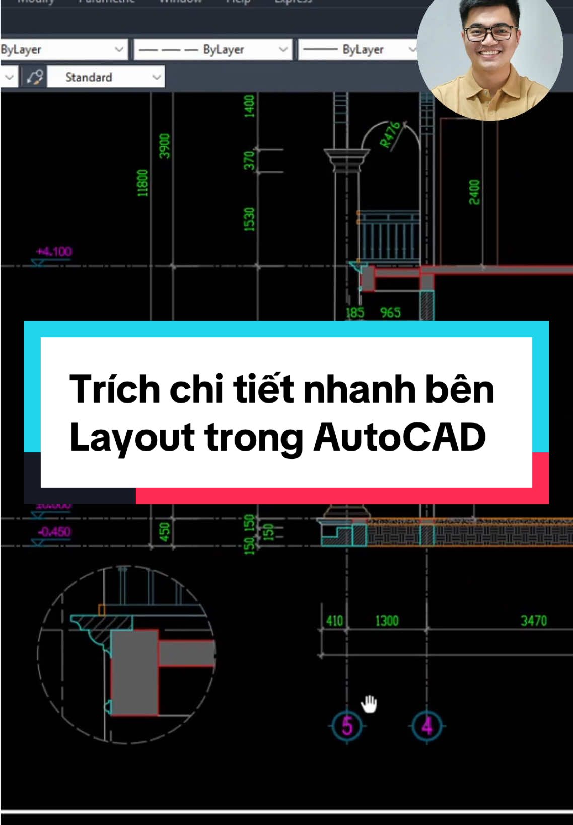 Cách trích chi tiết bên Layout Autocad siêu nhanh #autocad #autocad2d #autocadtip #autocadtutorial #lispcad #architecture #interiordesign #xuhuong #viral #LearnOnTikTok #hoangdongkts #trending 