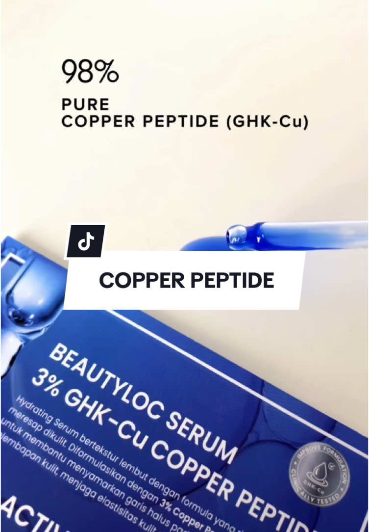 COPPER PEPTIDE with GHK-Cu💙  #fyp #myseries #skincare #copperpeptide 