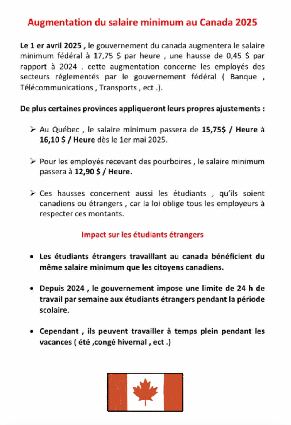 Augmentation du salaire minimum au Canada 2025🇨🇦 #usa #usa_tiktok #usa #usatiktok #canada #canada_life #canadalife #canadatiktok #torontolife #eeuu #views #city #travel #scene #scenery #foryou #foryoupage #vira|#canada_life🇨🇦#information#photography#senegalaise_tik_tok#haitiantiktok🇭🇹#france🇫🇷 #españa 