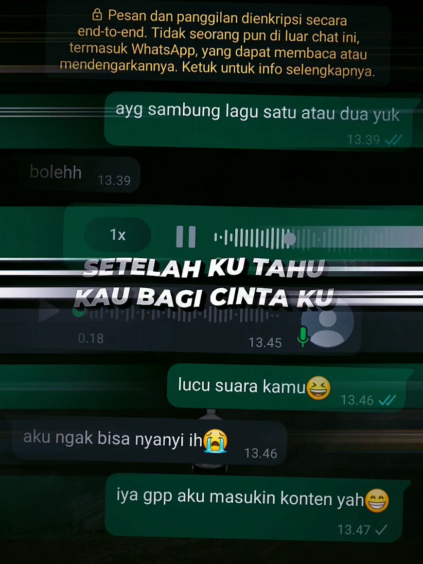 sambung lagu satu atau dua #bismillahfyp #kontenwa #soundwa #alfikatanya 